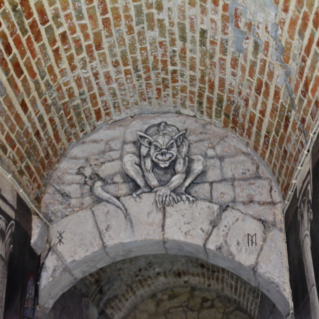 "Laon - Mural alley" by Amit Mendelsohn - £50.00 "Laon - Mural alley" stock image