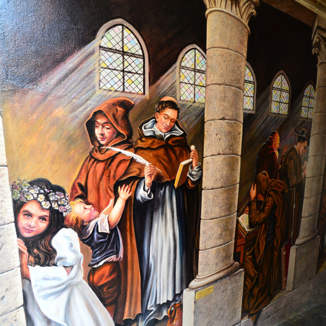 "Laon - Mural alley" by Amit Mendelsohn - £50.00 "Laon - Mural alley" stock image