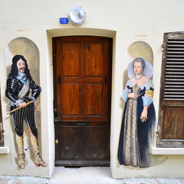 "Laon - Mural alley" by Amit Mendelsohn - £50.00 "Laon - Mural alley" stock image
