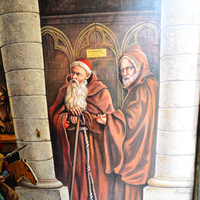 "Laon - Mural alley" by Amit Mendelsohn - £50.00 "Laon - Mural alley" stock image