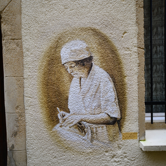 "Laon - Mural alley" by Amit Mendelsohn - £50.00 "Laon - Mural alley" stock image