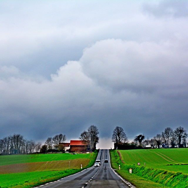 "The road to nowhere" stock image