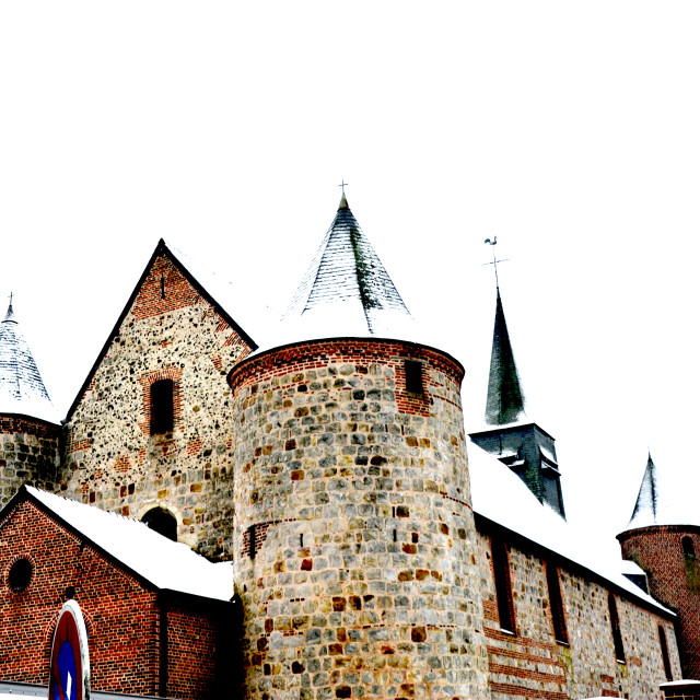 "A church in the Aisne" by Amit Mendelsohn - £50.00 "A church in the Aisne" stock image