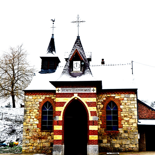 "A chapel in the Aisne" by Amit Mendelsohn - £50.00 "A chapel in the Aisne" stock image