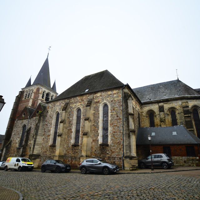 "The church of Vervins" by Amit Mendelsohn - £50.00 "The church of Vervins" stock image