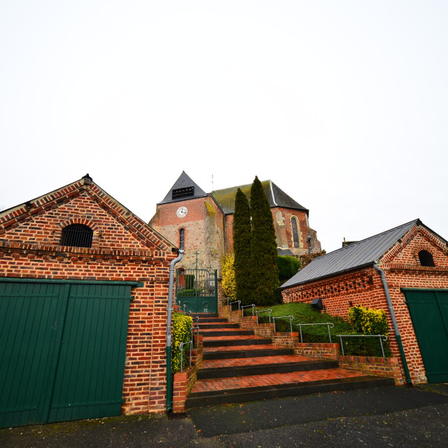 "The Church of Voulpaix" by Amit Mendelsohn - £50.00 "The Church of Voulpaix" stock image