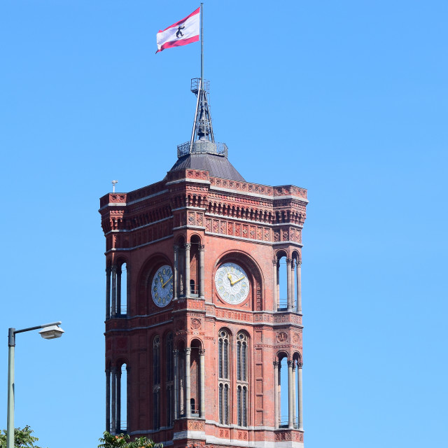 "Rotes Rathaus - City hall" stock image