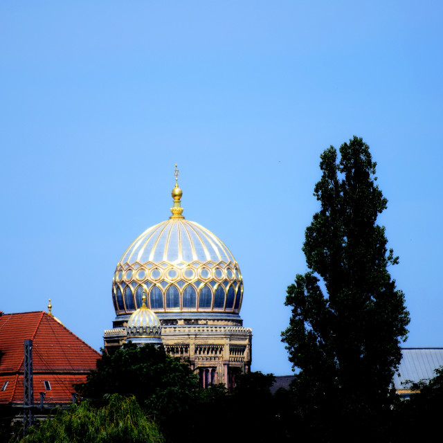 "The new synagogue of Berlin" stock image