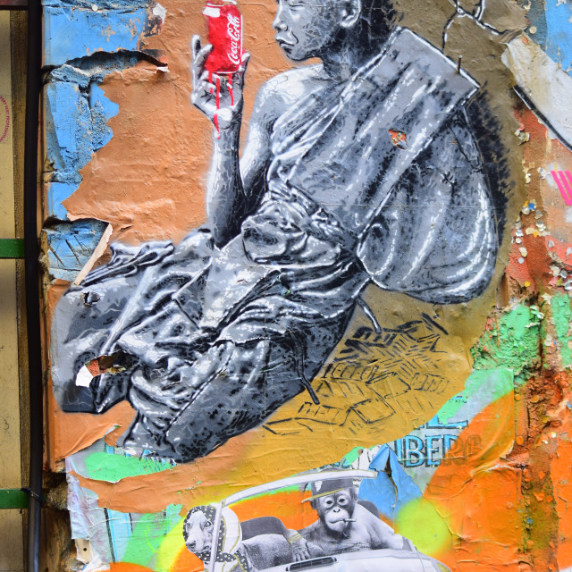 "Mural, Berlin" by Amit Mendelsohn - £50.00 "Mural, Berlin" stock image