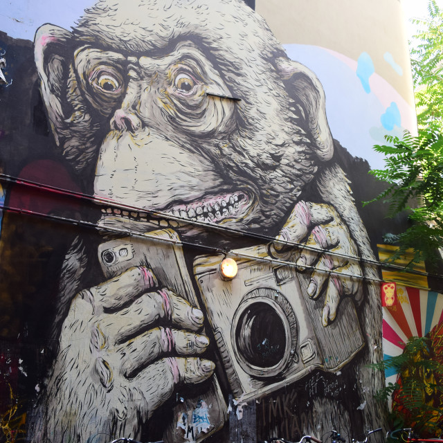 "Mural, Berlin" by Amit Mendelsohn - £50.00 "Mural, Berlin" stock image