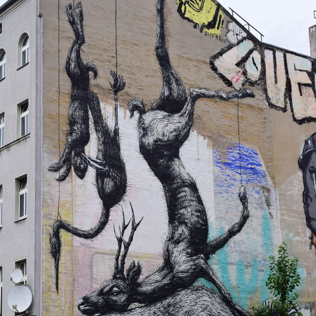 "Mural - Berlin" stock image