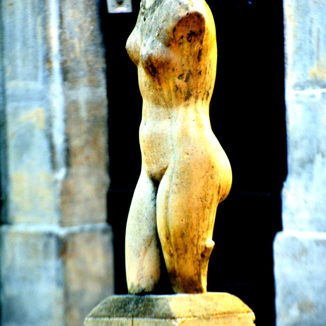 "A statue in Toulon" stock image