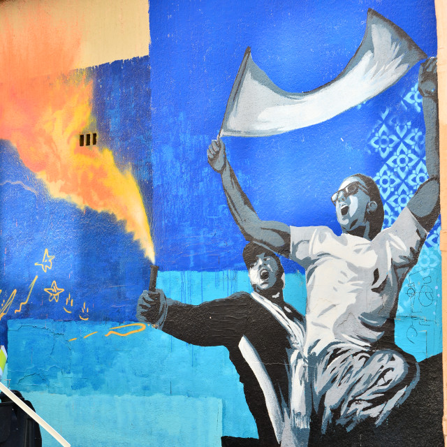 "Mural - Marseille" by Amit Mendelsohn - £50.00 "Mural - Marseille" stock image