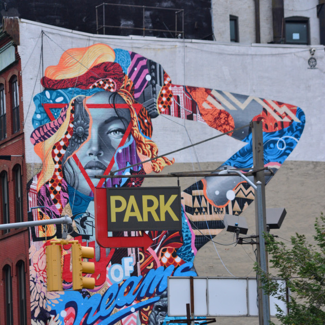 "Mural - NYC" by Amit Mendelsohn - £50.00 "Mural - NYC" stock image
