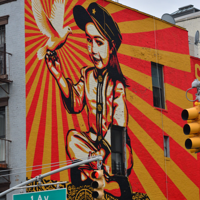 "Mural - NYC" stock image