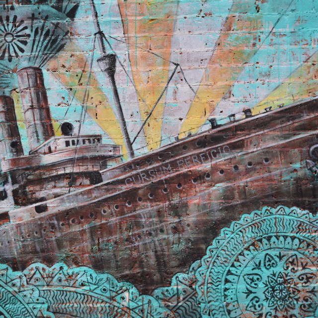 "Mural - NYC" by Amit Mendelsohn - £50.00 "Mural - NYC" stock image