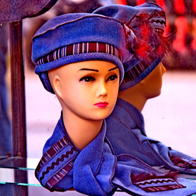 "Mannequin with a hat" by Amit Mendelsohn - £50.00 "Mannequin with a hat" stock image