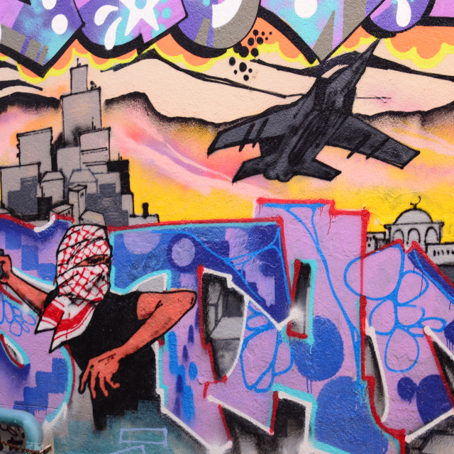 "Mural - Marseille" by Amit Mendelsohn - £50.00 "Mural - Marseille" stock image