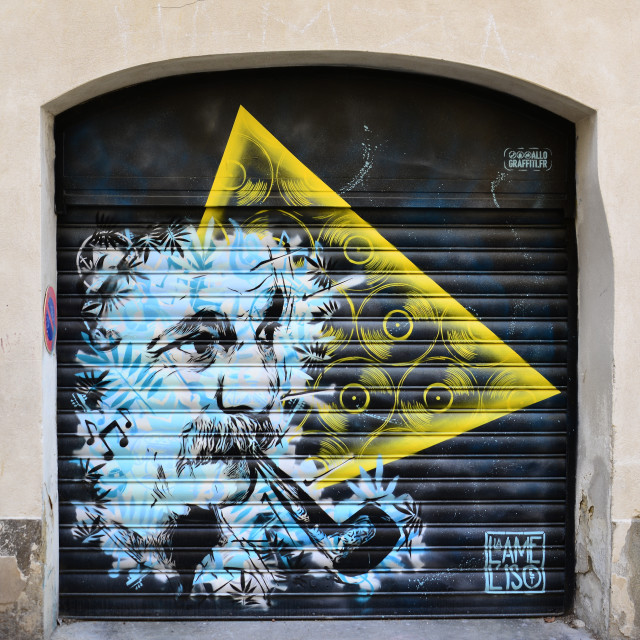 "Mural - Avignon" by Amit Mendelsohn - £50.00 "Mural - Avignon" stock image