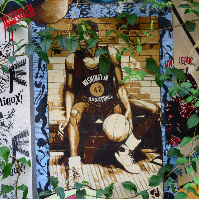 "Mural - Avignon" by Amit Mendelsohn - £50.00 "Mural - Avignon" stock image