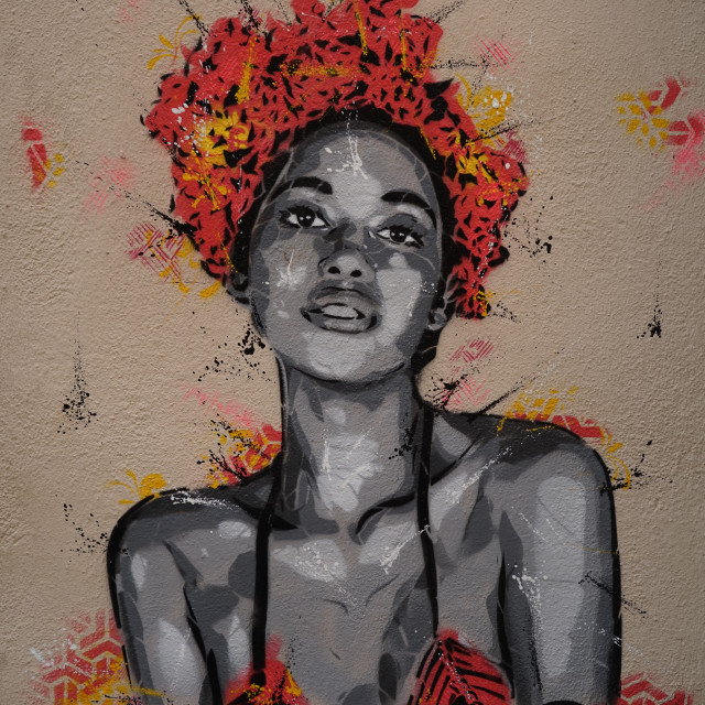 "Mural - Marseille" by Amit Mendelsohn - £50.00 "Mural - Marseille" stock image