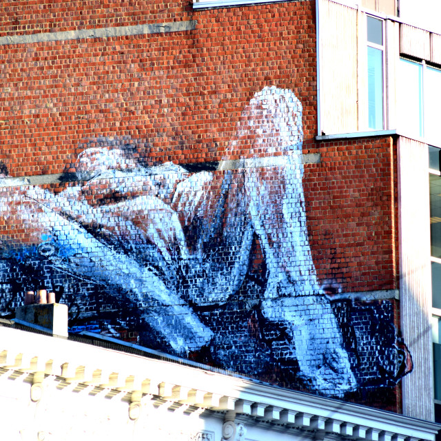 "Mural - Brussels" by Amit Mendelsohn - £50.00 "Mural - Brussels" stock image