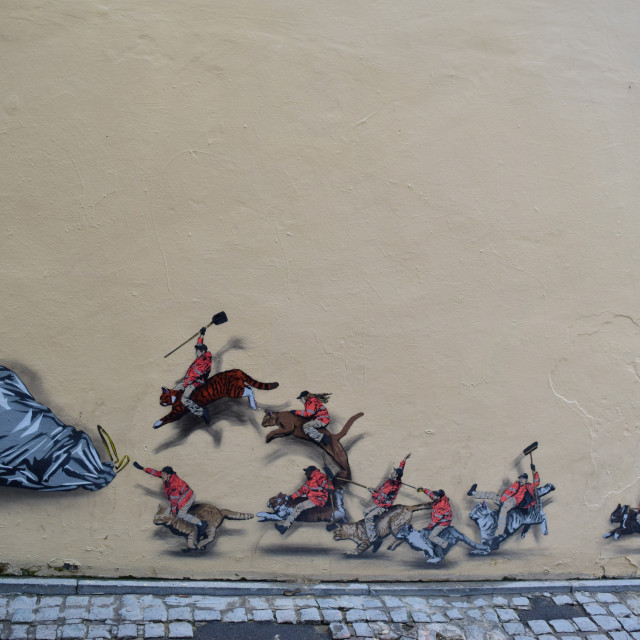 "Mural - Brussels" by Amit Mendelsohn - £50.00 "Mural - Brussels" stock image
