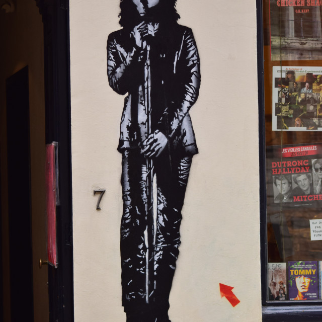 "Jef Aerosol - Stencil murals" by Amit Mendelsohn - £50.00 "Jef Aerosol - Stencil murals" stock image