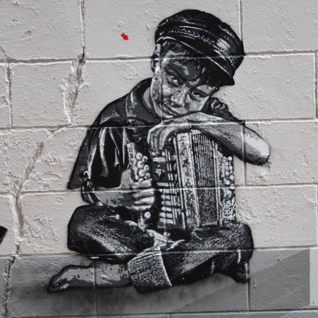 "Jef Aerosol - Stencil murals" by Amit Mendelsohn - £50.00 "Jef Aerosol - Stencil murals" stock image