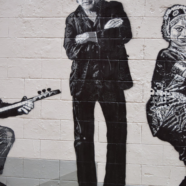 "Jef Aerosol - Stencil - mural" by Amit Mendelsohn - £50.00 "Jef Aerosol - Stencil - mural" stock image