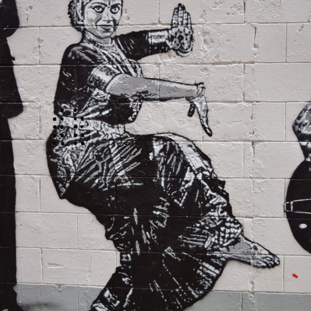 "Jef Aerosol - Stencil - mural" by Amit Mendelsohn - £50.00 "Jef Aerosol - Stencil - mural" stock image
