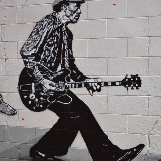 "Jef Aerosol - Stencil - mural" by Amit Mendelsohn - £50.00 "Jef Aerosol - Stencil - mural" stock image