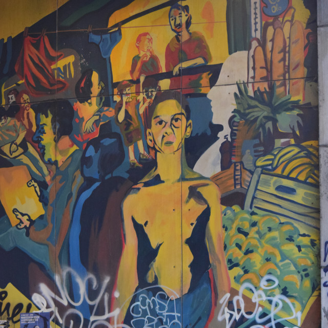"Mural - Brussels" by Amit Mendelsohn - £50.00 "Mural - Brussels" stock image