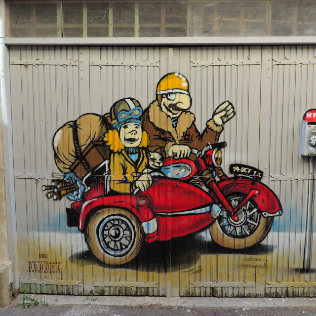 "Murals - Avignon" by Amit Mendelsohn - £50.00 "Murals - Avignon" stock image