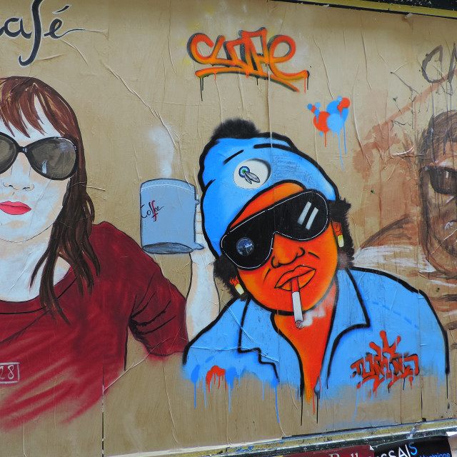 "Murals - Avignon" by Amit Mendelsohn - £50.00 "Murals - Avignon" stock image