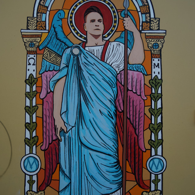 "Mural - Marseille" by Amit Mendelsohn - £50.00 "Mural - Marseille" stock image