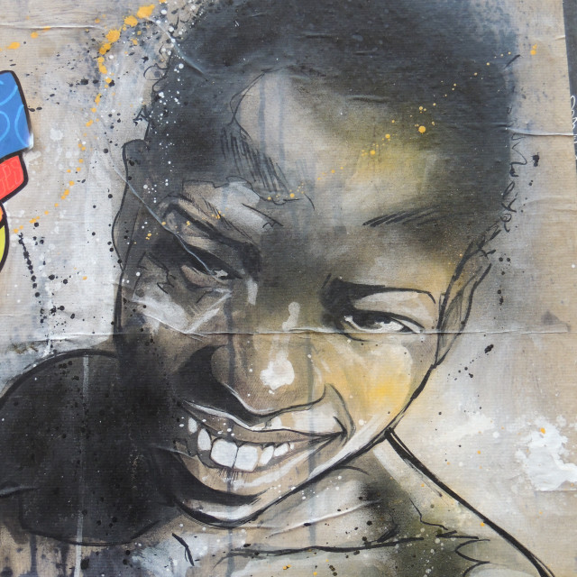 "Mural - Marseille" by Amit Mendelsohn - £50.00 "Mural - Marseille" stock image