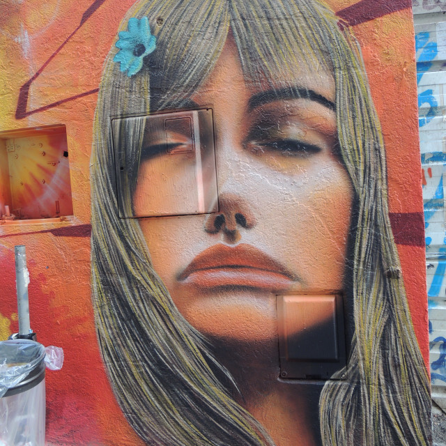 "Mural - Marseille" by Amit Mendelsohn - £50.00 "Mural - Marseille" stock image