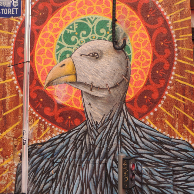 "Mural - Marseille" by Amit Mendelsohn - £50.00 "Mural - Marseille" stock image