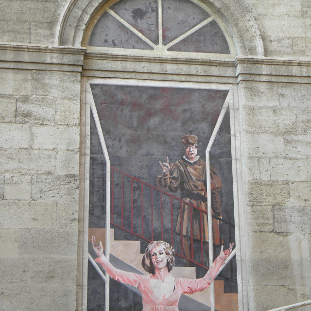 "Mural - Avignon" by Amit Mendelsohn - £50.00 "Mural - Avignon" stock image
