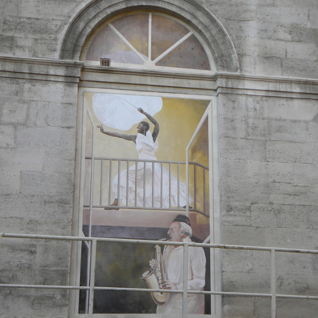 "Mural - Avignon" by Amit Mendelsohn - £50.00 "Mural - Avignon" stock image