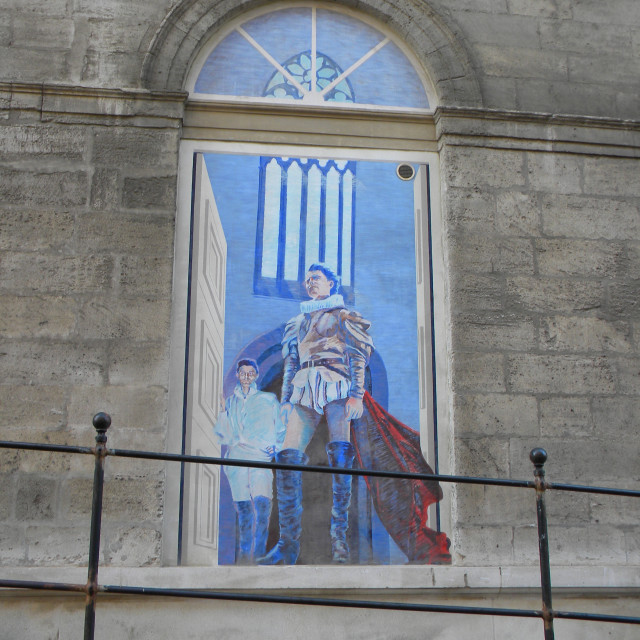 "Mural - Avignon" by Amit Mendelsohn - £50.00 "Mural - Avignon" stock image