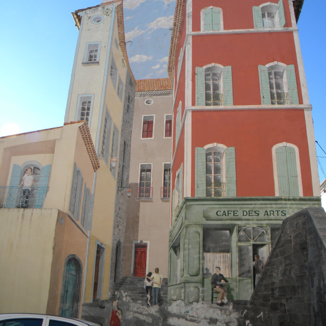 "Mural - Agde" by Amit Mendelsohn - £50.00 "Mural - Agde" stock image