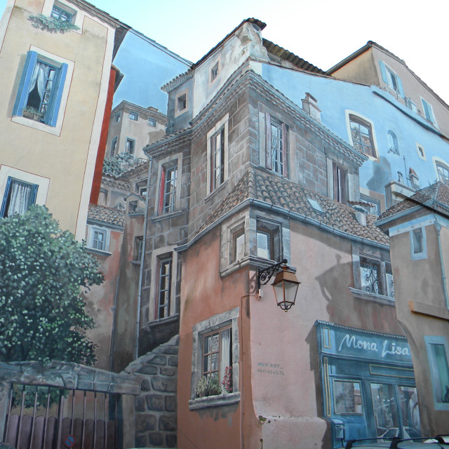 "Mural - Agde" by Amit Mendelsohn - £50.00 "Mural - Agde" stock image