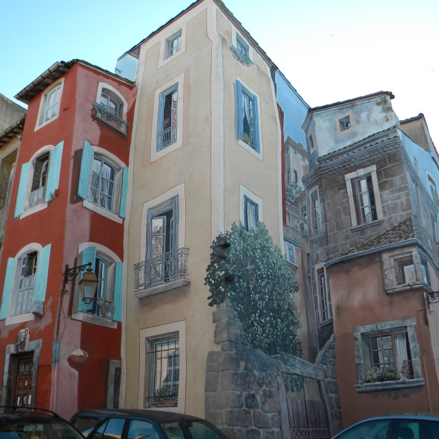 "Mural - Agde" by Amit Mendelsohn - £50.00 "Mural - Agde" stock image