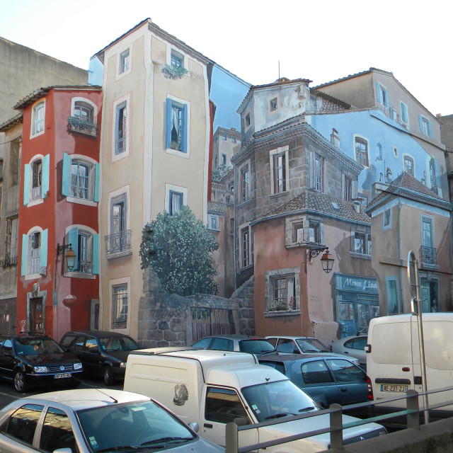 "Mural - Agde" by Amit Mendelsohn - £50.00 "Mural - Agde" stock image