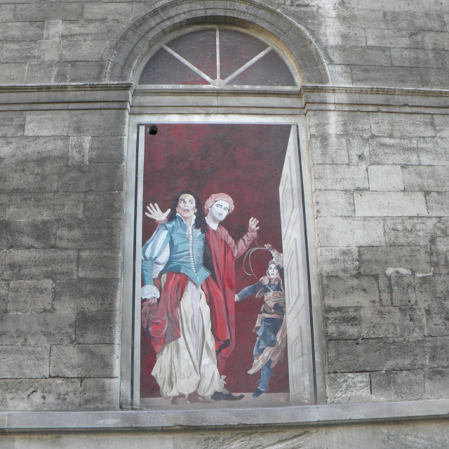 "Mural - Avignon" by Amit Mendelsohn - £50.00 "Mural - Avignon" stock image
