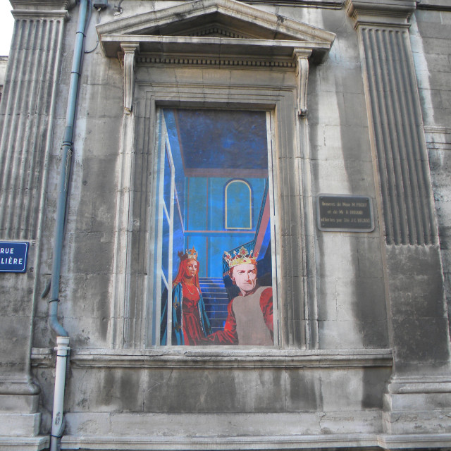 "Mural - Avignon" by Amit Mendelsohn - £50.00 "Mural - Avignon" stock image