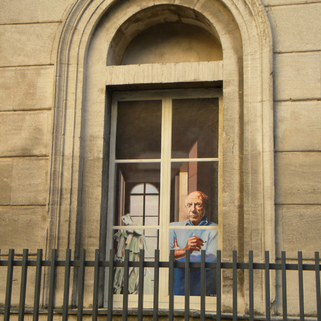 "Mural - Avignon" by Amit Mendelsohn - £50.00 "Mural - Avignon" stock image