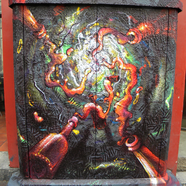 "Mural - Marseille" by Amit Mendelsohn - £50.00 "Mural - Marseille" stock image